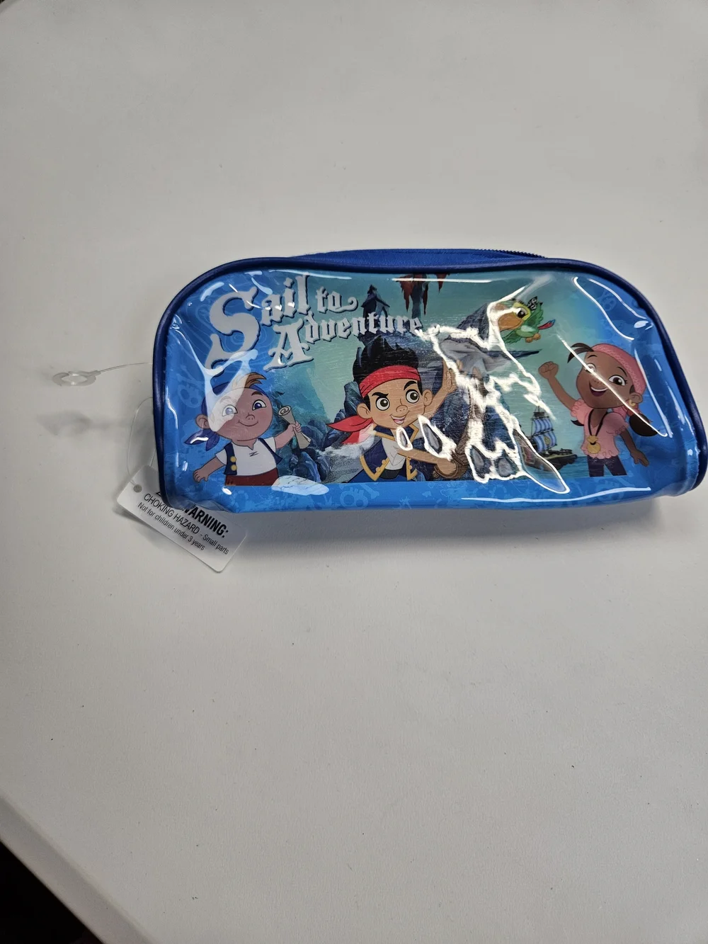 NWT Disney Jake and the Never Land Pirates Pencil Case Pouch Sail to Adventure